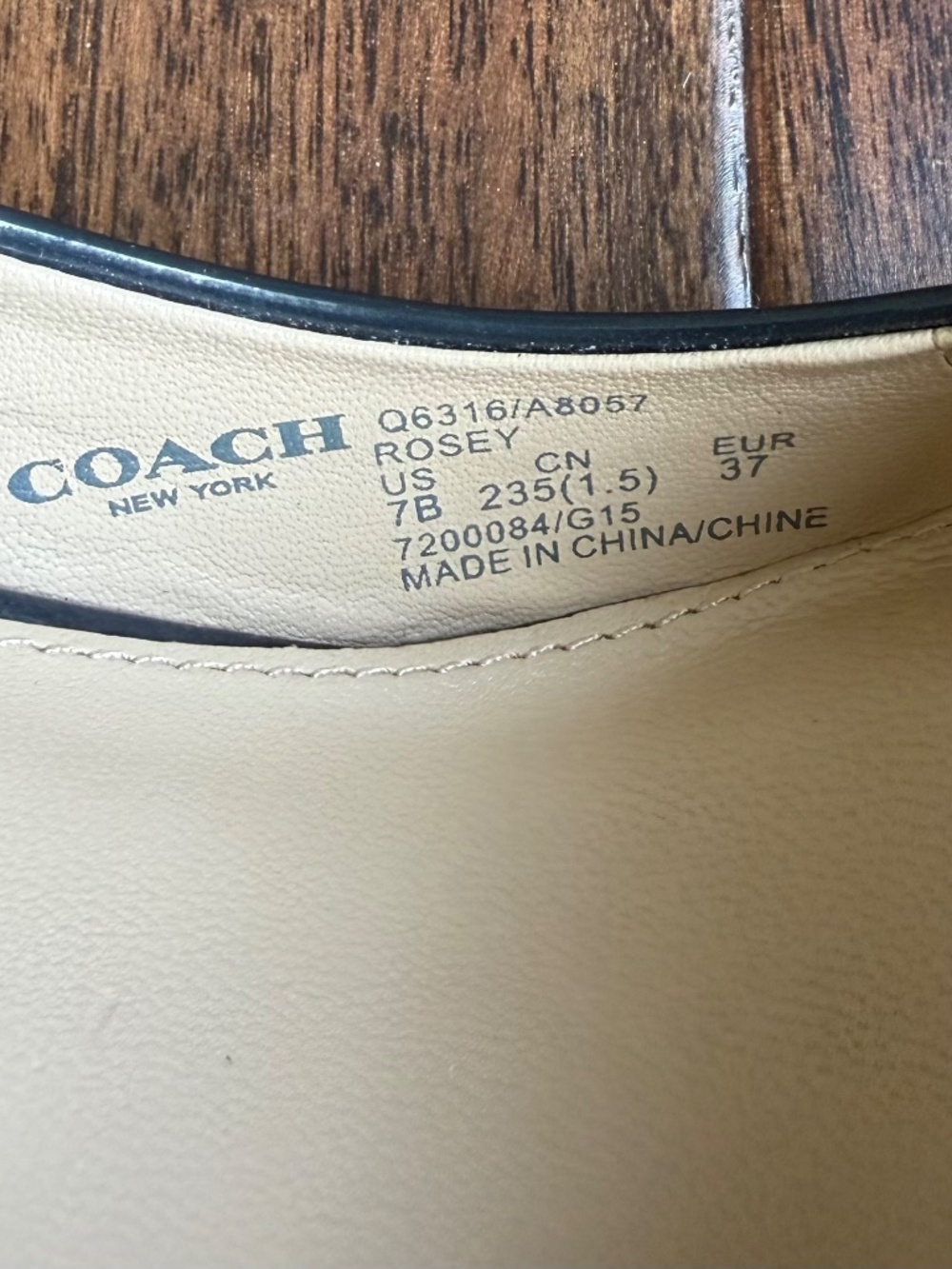 Coach Rosey Patent Leather Navy Blue Pumps - 7 - Picture 5 of 6